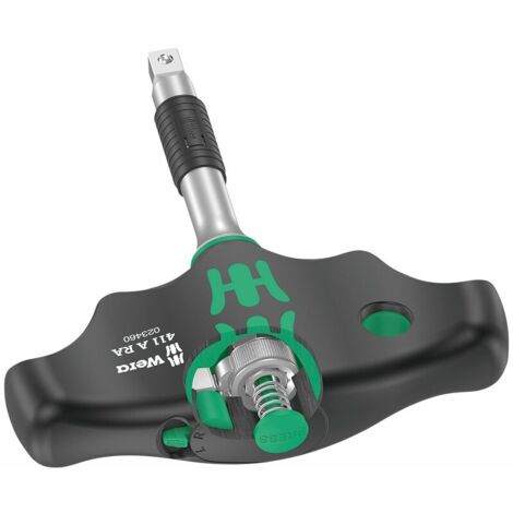 Wera 411 A RA Quergriff-Adapterschraubendreher mit Ratschenfunktion, 1/4"