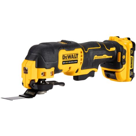 DeWalt Akku-Multitool DCS353D2 12V XR mit 2x 2,0 Ah + Lader mit Zubehör, T-STAK Box II