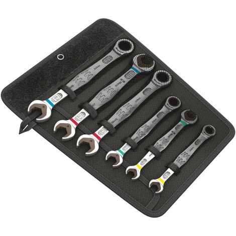 Wera 6000/6002 Joker Set 6tlg Maul-Ringratschen-/Doppelmaulschlüssel-Satz