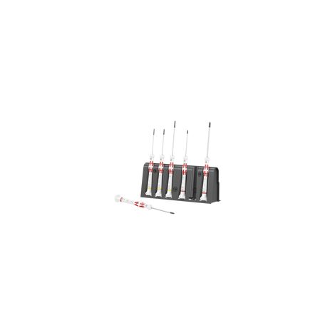 Wera Kraftform Micro Special Edition 1 Rot-Weiß 6 tlg. + Rack