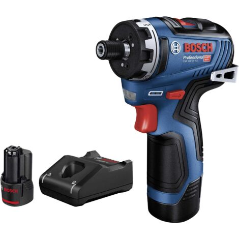 Bosch – Akku-Schrauber 12V mit 2 Akkus 3,0Ah – Drehmoment 35Nm – 1/4" Bithalter – Kompakt für enge Räume – Schnellladegerät GAL 12V-40 (1/5)