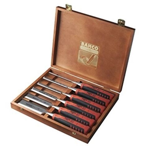 Bahco Stechbeitel-Satz in Holzbox 6-tlg, 6,10,12,18,25,32 mm