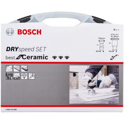 Bosch Diamantrockenbohrer-Set Diamont Dry Speed, 5-teilig, 20 - 68 mm
