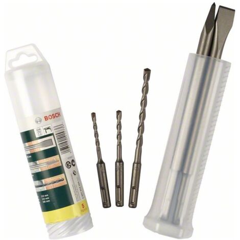 Bosch Meißel- und Hammerbohrer-Set mit SDS plus, 5-teilig, 5 - 8