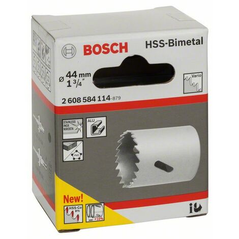 Bosch Lochsäge HSS-Bimetall für Standardadapter 44 mm, 1 3/4"