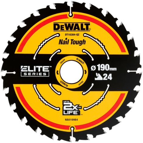 DeWALT ELITE Kreissägeblatt 190 x 30 mm 24 WZ