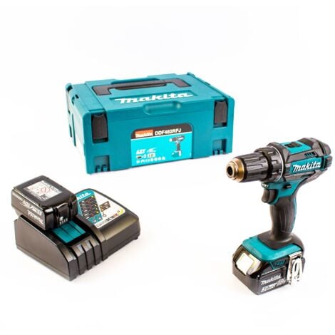 Akku-Bohrschrauber MAKITA DDF482RFJ 18V 2x Akkus 3.0 Ah im MAKPAC