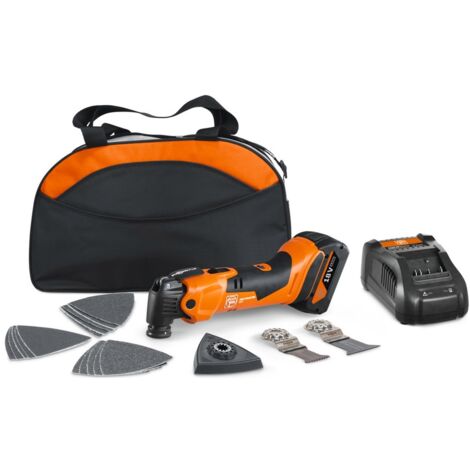 Fein Akku MULTIMASTER AMM 500 Plus AS, 1x 4,0 Ah und Ladegerät in Nylon-Tasche