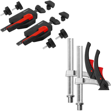 BESSEY Aktion 2 x Spannelement TW-KLI + 2 x Waagrecht-Niederzungsspanner WNS MFT-A