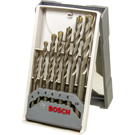 Bosch Accessories CYL-3 2607017082 Hartmetall Beton-Spiralbohrer-Set 7teilig 4 mm, 5 mm, 6 mm, 6 mm,