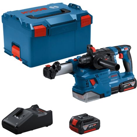 Bosch Akku-Bohrhammer GBH 18V-22, SDS-plus, incl. 2x Akku GBA 4 Ah, Schnellladegerät, L-BOXX
