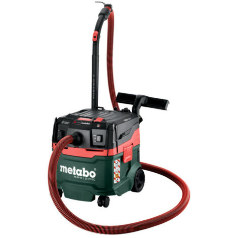 Metabo – Akku-Sauger AS 36-18 L 20 PC-CC – Nass-/Trockensauger mit CordlessControl – 20l Behältervolumen – 3300l/min Luftleistung – Antistatik (1/5)