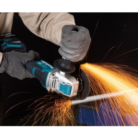 Makita Akku-Winkelschleifer DGA520ZX1, 18V mit Paddelschalter ohne Akku und Ladegerät