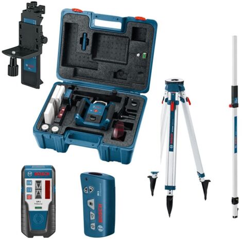 Bosch Rotationslaser GRL 300 HV, mit RC 1, WM 4, LR 1, BT 170 HD und GR 240