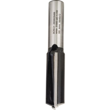 Bosch PRO Nutfräser, zweischneidig, Ø 16 × L 40, Schaft 12 mm