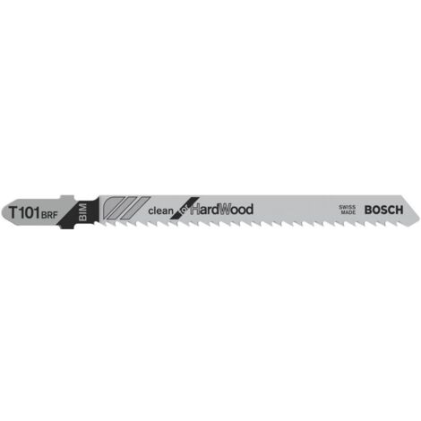 Bosch PRO Hardwood clean reverse T101BRF Stichsägeblatt, 100 mm, 3 Stück