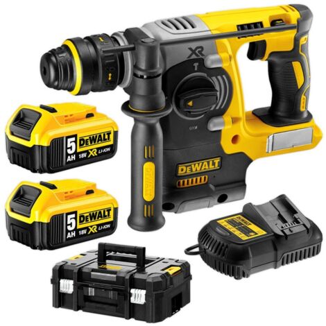 DeWALT Akku-Kombihammer DCH274P2T, SDS-plus, 18V, 2x 5,0 Ah in TSTAK