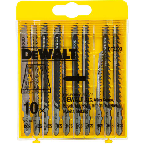DEWALT Stichsägeblätter-Set 10-tlg. Holz DT2290-QZ