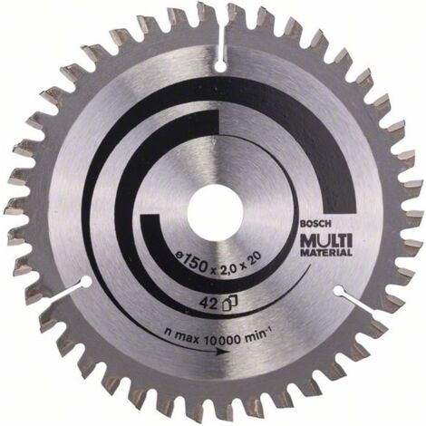 Bosch PRO Multi Material Kreissägeblatt, 150 x 2 x 20 mm, T42