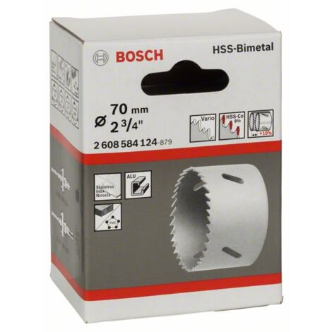 Bosch Lochsäge HSS-Bimetall für Standardadapter 70 mm, 2 3/4"