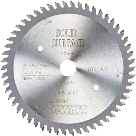 DEWALT Kreissägeblatt Handkreissäge 165/20 mm 54TFZ DT1087-QZ (1/4)
