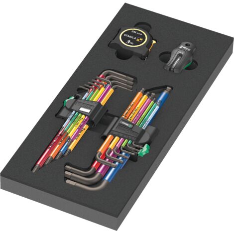 Wera 9740 Schaumstoffeinlage Winkelschlüssel Set 1