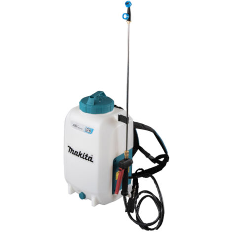 Makita – Akku Rucksacksprüher DUS158Z 18V – 15L Sprühtank – Ergonomischer Rucksackgurt – Hohe Manövrierfähigkeit – WetGuard IP54 (1/10)