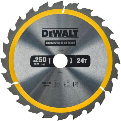 DeWALT Kreissägeblatt 250 x 30mm 24 WZ