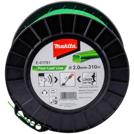 Makita Mähfaden Four-Leaf Grün 310 m Ø 2 mm - E-01781