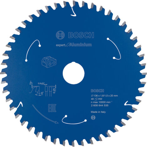 Bosch Kreissägeblatt Expert for Aluminium 136x20x1.6/1x48T