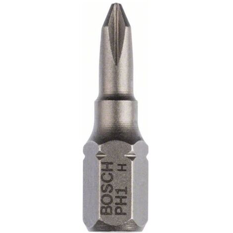 Bosch 10x Schrauberbit Extra-Hart, PH 1, 25 mm im Blister - 2607001509