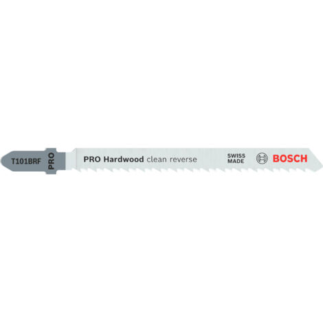 Bosch PRO Hardwood clean reverse T101BRF Stichsägeblatt, 100 mm, 25 Stück