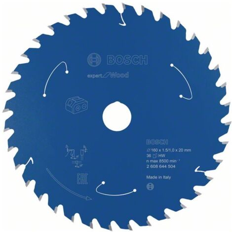 Bosch Kreissägeblatt für Akkusägen Expert for Wood, 160 x 1,5/1 x 20, 36 Zähne