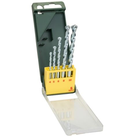 Bosch Accessories Promoline 2607019438 Hartmetall Stein-Spiralbohrer-Set 5teilig 4 mm, 5 mm, 6 mm, 8