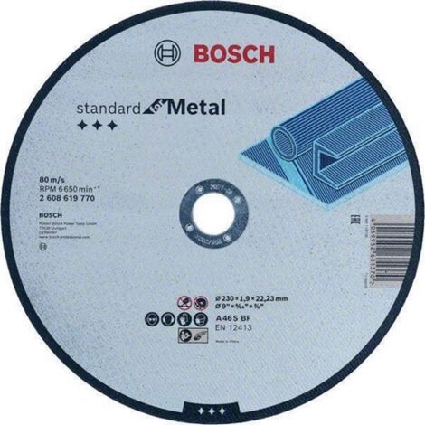 Bosch Standard for Metal Trennscheibe gerade, 230 mm, 22,23 mm (1/5)