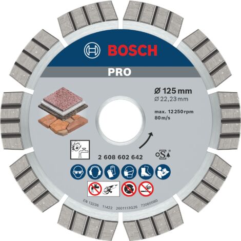 Bosch PRO Multi Material Diamanttrennscheibe 125 x 22,23 mm - 2608602642