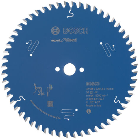 Bosch Kreissägeblatt Expert for Wood 184 x 16 x 2,6 mm, 56