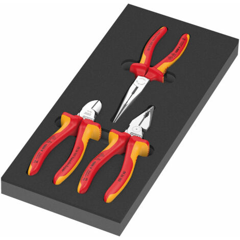 Wera 9784 Schaumstoffeinlage KNIPEX Zangen Set VDE 1, 3-teilig