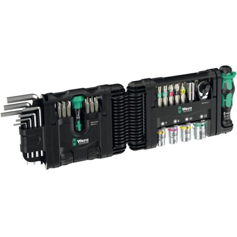 Wera Tool-Check Modular Set 1 – 29-teilig mit Adapter und flexiblen Scharnier – Für Hand- und Maschinen-Verschraubung – Präzise Verbindungstechnik (1/5)
