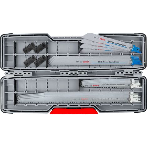 Bosch PRO Tough Box Demolition Säbelsägeblatt Set, 16-tlg.