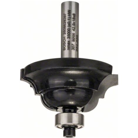 Bosch Profilfräser D 8 mm R1 6,3 mm B 15 mm L 18 mm G 60 mm - 2608628397