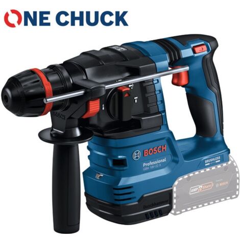 Bosch Professional Bosch Akku-Bohrhammer mit ONECHUCK GBH 18V-22 X, incl. Tiefenanschlag, L-BOXX