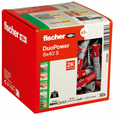 fischer DUOPOWER 8x40 S LD 50 Stk