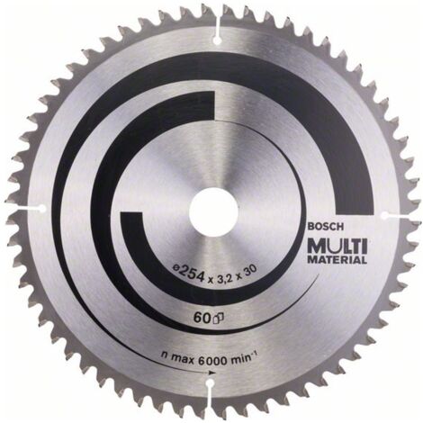 Bosch PRO Multi Material Kreissägeblatt, 254 x 3,2 x 30 mm, T60