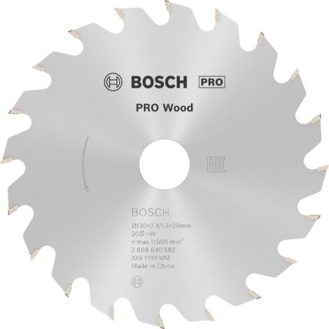 Kreissägeblatt OP WO H 130x20-20 BOSCH 2608640582