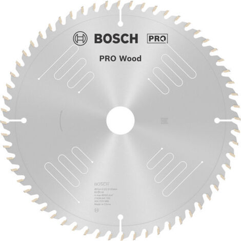 Bosch PRO Wood Kreissägeblatt, 254 x 3,2 x 30 mm, T60