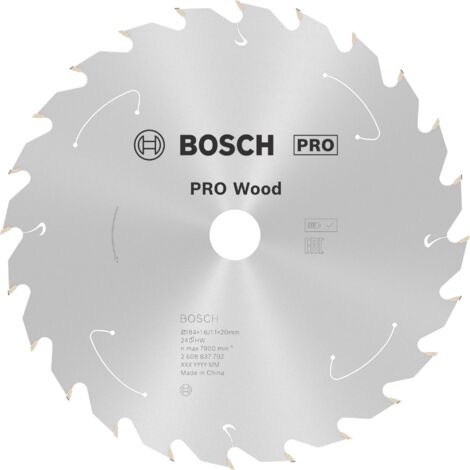 Bosch PRO Wood cordless Blatt für Kreissägen 184 x 1,6 x 20 mm - 2608837702