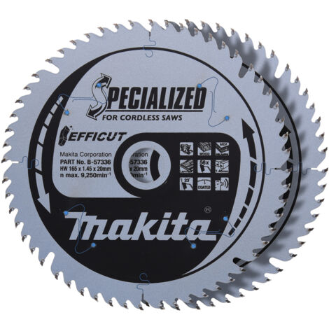 Makita  B-57336-2 EFFICUT Sägeblatt 165x20x56Z