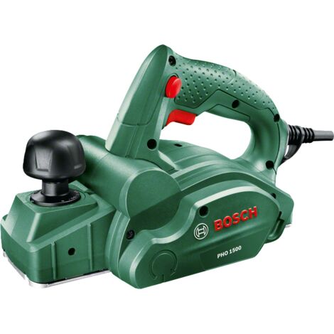 Bosch Hobelmaschine PHO 1500 (550 Watt, Hobelbreite: 82 mm, Spantiefe: 0 - 1,5 mm, Falztiefe: 0 - 8 mm)