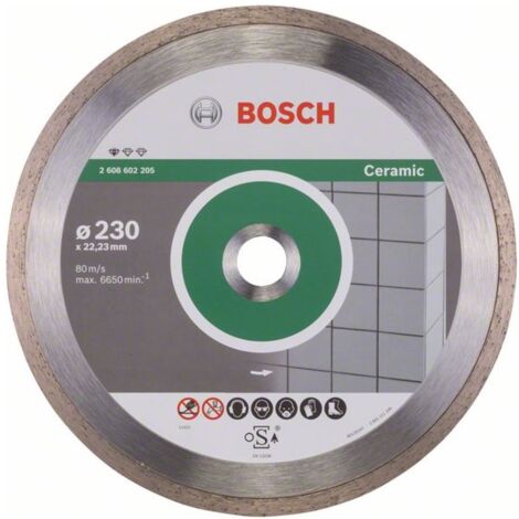 Bosch Diamanttrennscheibe Standard for Ceramic 230x22,23x1,6x7 mm 2608602205